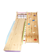 Kletterdreieck ROOT 4 + Rutsche | IN & OUTDOOR | 4 Kletterpfade | 120 cm - Kletterling – einfach Kind sein