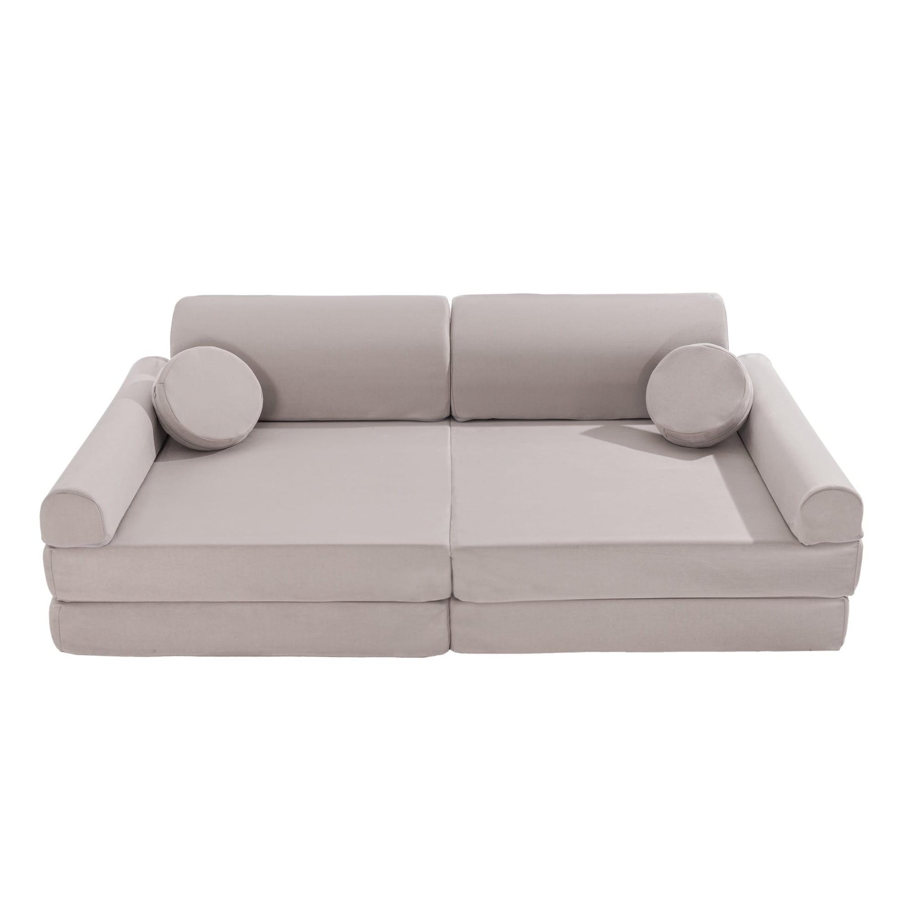 MeowBaby Premium hellgraues Kindersofa - Kletterling – einfach Kind sein