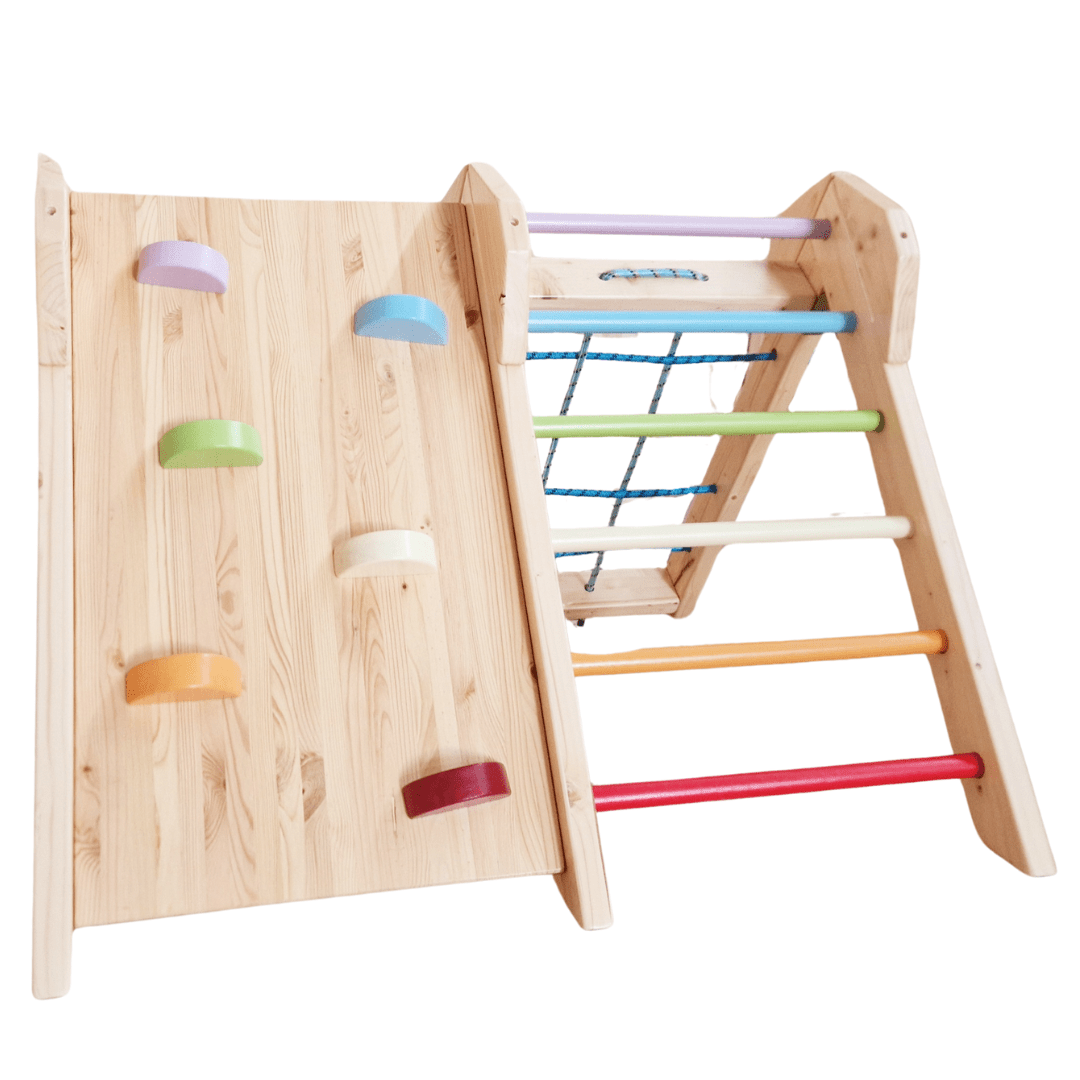 Kletterdreieck ROOT MINI | Indoor & Outdoor | faltbar | 60 cm | Farbe nach Wunsch | klappbar - Kletterling – einfach Kind sein