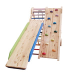 Klettergerüst ROOT FOUR + Rutsche | IN & OUTDOOR | 140 cm | klappbar - Kletterling – einfach Kind sein