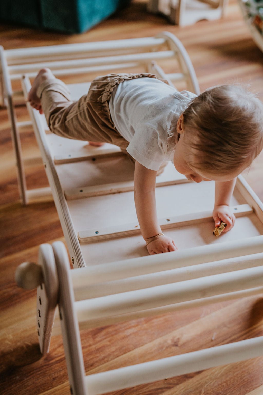 höhenverstellbares Kletterdreieck - Set ZICKENLING SET | 5 - fach verstellbar | 60cm| Dreieck + Rutsche + Bogen - Kletterling – einfach Kind sein