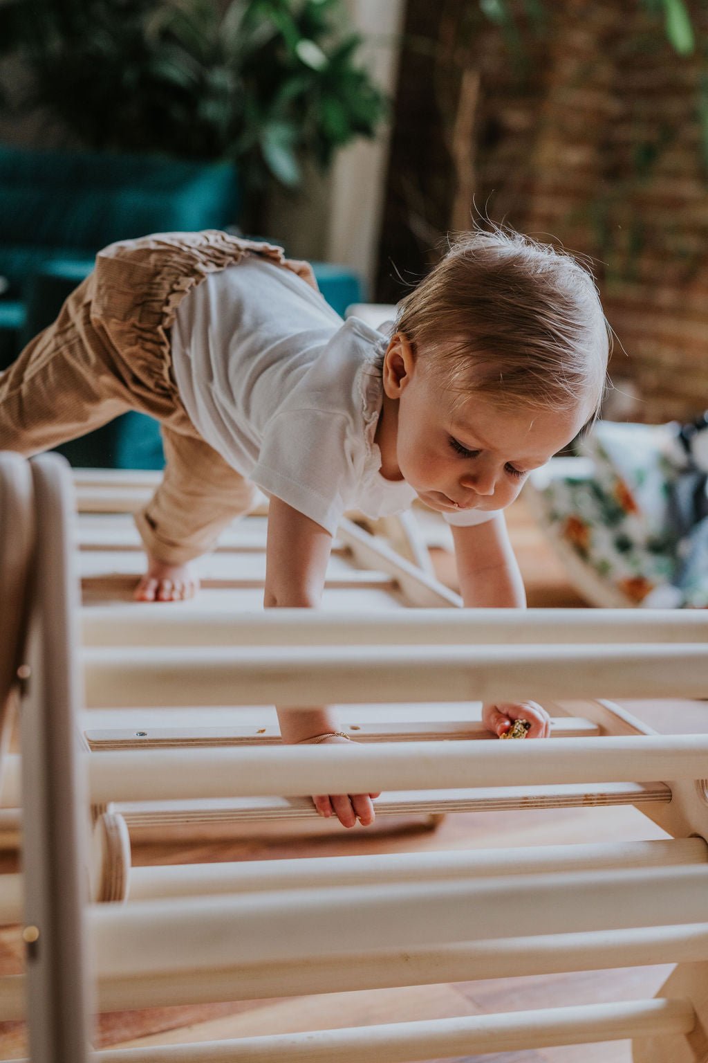 höhenverstellbares Kletterdreieck - Set ZICKENLING SET | 5 - fach verstellbar | 60cm| Dreieck + Rutsche + Bogen - Kletterling – einfach Kind sein