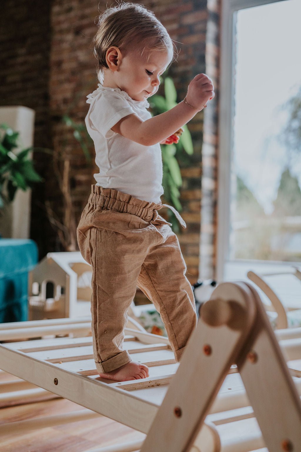 höhenverstellbares Kletterdreieck - Set ZICKENLING SET | 5 - fach verstellbar | 60cm| Dreieck + Rutsche + Bogen - Kletterling – einfach Kind sein