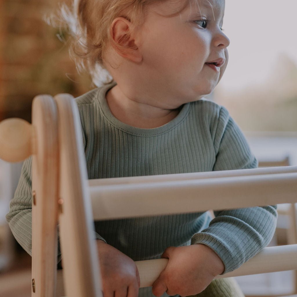 höhenverstellbares Kletterdreieck - Set ZICKENLING SET | 5 - fach verstellbar | 60cm| Dreieck + Rutsche + Bogen - Kletterling – einfach Kind sein