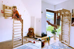 Sprossenwand LOOPO COMBO 9in1 | 200kg belastbar | 2–99 Jahre | 9 Aufbauvarianten