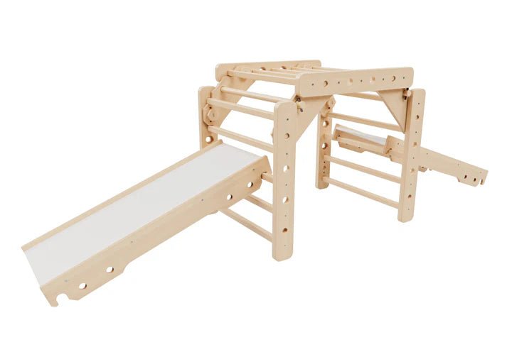 Sprossenwand | EMMA | 7in1 | 200 kg belastbar | 2–99 Jahre | 7 Aufbauvarianten - Kletterling – einfach Kind sein