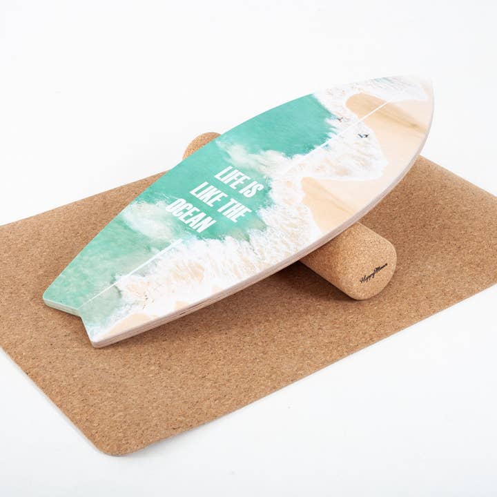 HappyMoon Life is like the Ocean Surfboard With X - Large Mat & Roll - Kletterling – einfach Kind sein