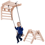 Dreieck - & Sprossenwandschaukel EMMA SWING 2in1 | 180 kg belastbar | 2 Geräte in einem | Kletterdreieck & Schaukel für die Wand | wandelbar - Kletterling – einfach Kind sein
