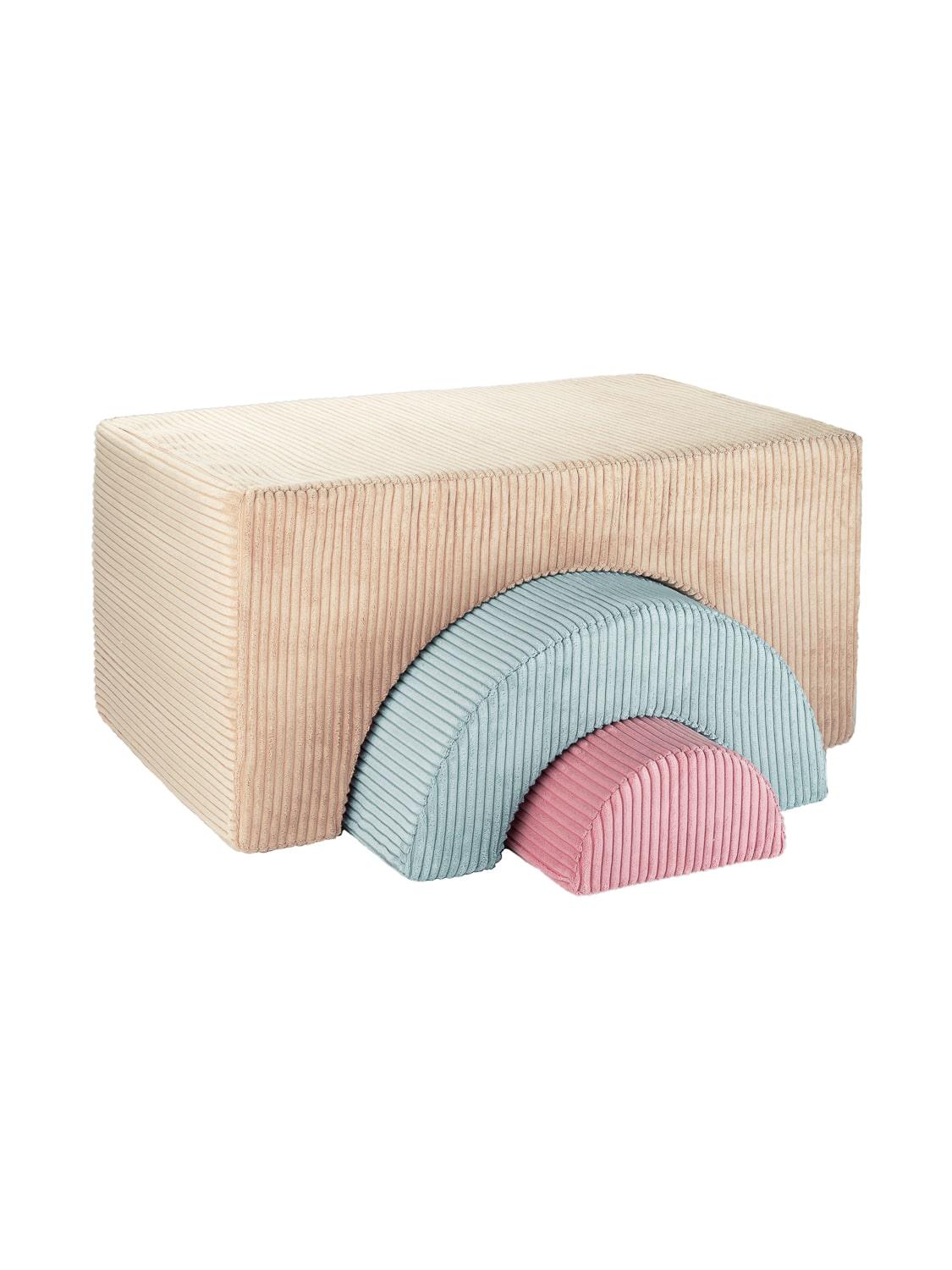 wigiwama Rainbow in Beige – Schaumstoff Bausteine für kreatives Spielen - Kletterling – einfach Kind sein