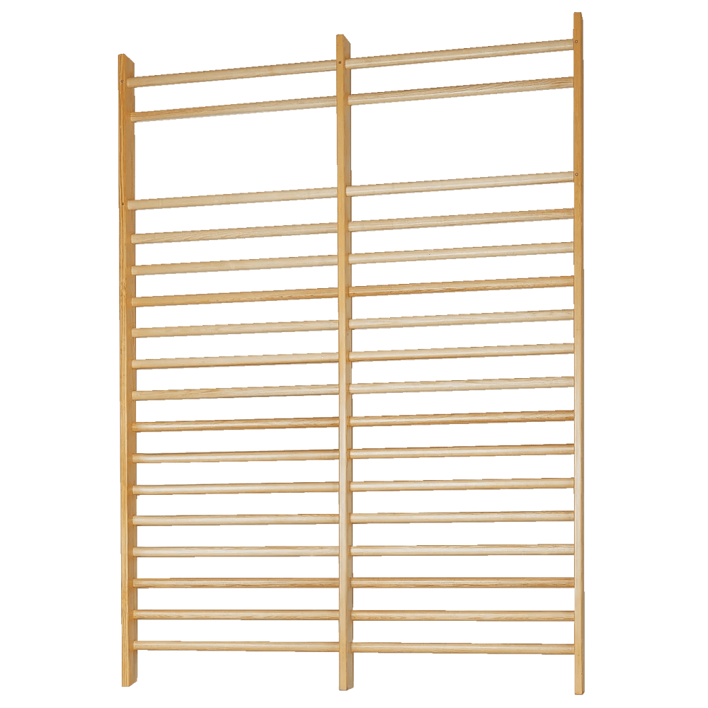 Sprossenwand DOPPEL THIEME | Zwei Sprossenfelder | 260 (opt: 280) x 200 x 14 cm - Kletterling – einfach Kind sein