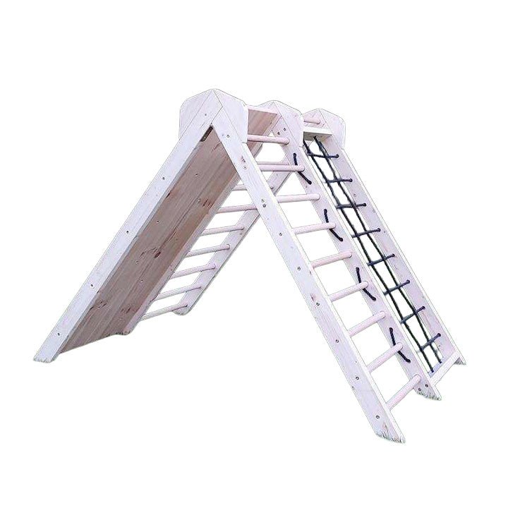 Kletterdreieck ROOT 130 | IN & OUTDOOR | 130 cm hoch | 4 Kletterpfade | zusammenklappbar - Kletterling – einfach Kind sein