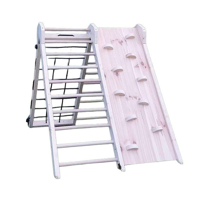 Kletterdreieck ROOT 130 | IN & OUTDOOR | 130 cm hoch | 4 Kletterpfade | zusammenklappbar - Kletterling – einfach Kind sein