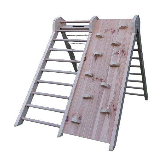 Kletterdreieck ROOT 130 | IN & OUTDOOR | 130 cm hoch | 4 Kletterpfade | zusammenklappbar - Kletterling – einfach Kind sein