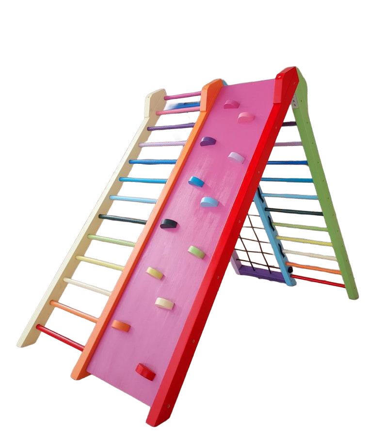 Kletterdreieck ROOT 140 | In & OUTDOOR | 140 cm hoch | zusammenklappbar - Kletterling – einfach Kind sein