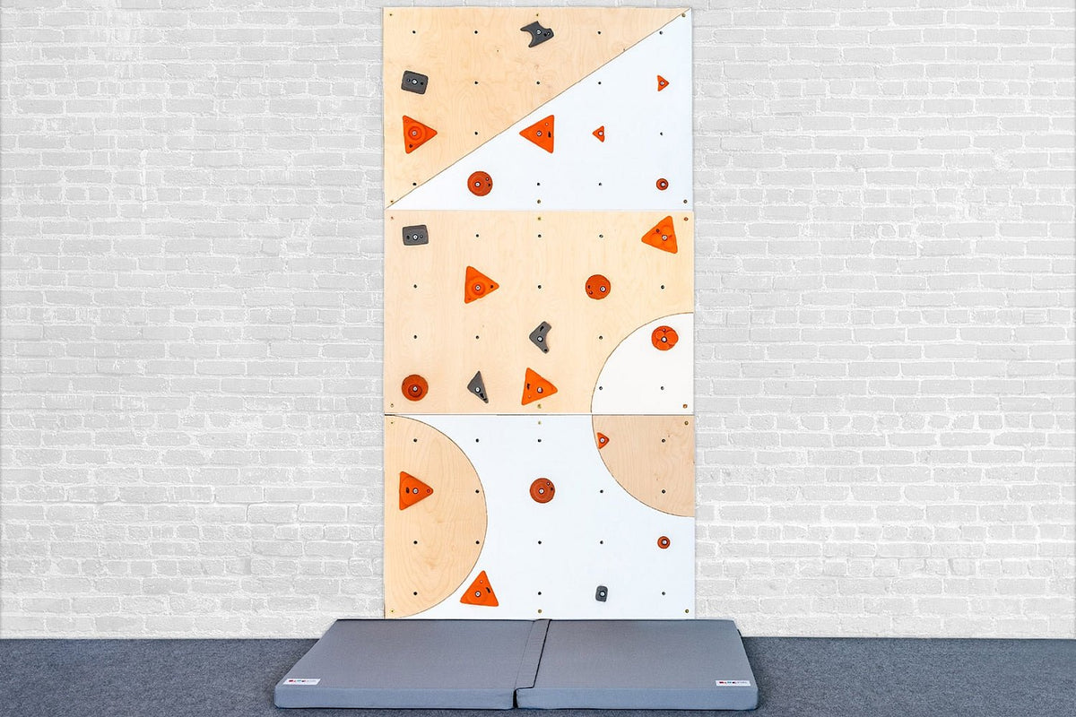 Kletterwand BK INDOOR aus 3 Teilen | 234 cm x 118 cm | inkl. 23 Griffen | 60 Loch - Kletterling – einfach Kind sein