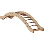 Kletterbogen RAINBOW | 2 - in - 1 Bogen & Wippe | mit bunten Seilsprossen - Kletterling – einfach Kind sein