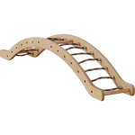 Kletterbogen RAINBOW | 2 - in - 1 Bogen & Wippe | mit bunten Seilsprossen - Kletterling – einfach Kind sein