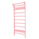 Sprossenwand FITWOOD MINI | Pink, Weiß, Nussbraun | 190 cm x 68 cm - Kletterling – einfach Kind sein