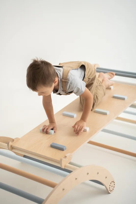 Kletterset 3 in 1 Blautöne - Kletterling – einfach Kind sein