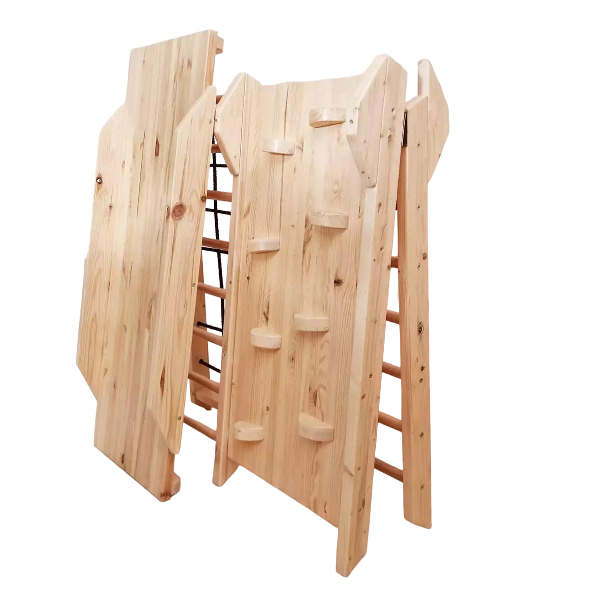 Klettergerüst ROOT 95 + Rutsche | IN & OUTDOOR | 95 cm | Farbe wählbar | klappbar - Kletterling – einfach Kind sein