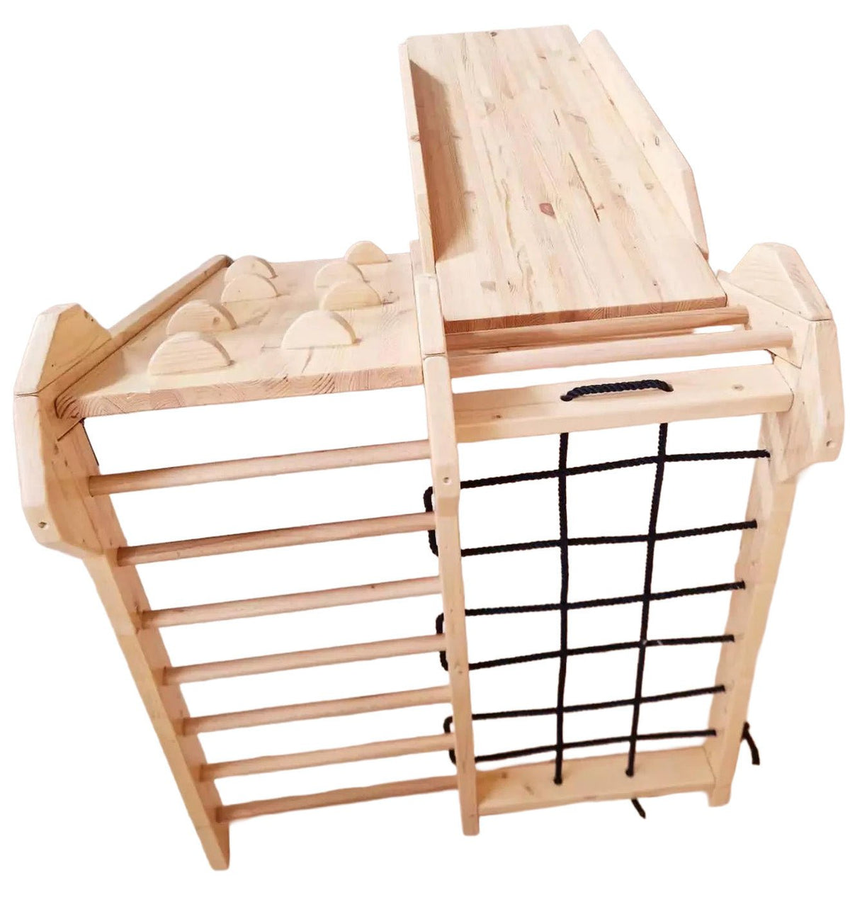 Klettergerüst ROOT 95 + Rutsche | IN & OUTDOOR | 95 cm | Farbe wählbar | klappbar - Kletterling – einfach Kind sein