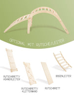 ZAUBERBERG, groß mit Rutsche/Kletterwand - Kletterling – einfach Kind sein