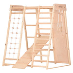 Multifunktionales Indoor Klettergerüst aus Holz – Für Zuhause & Familie – Ansicht 1