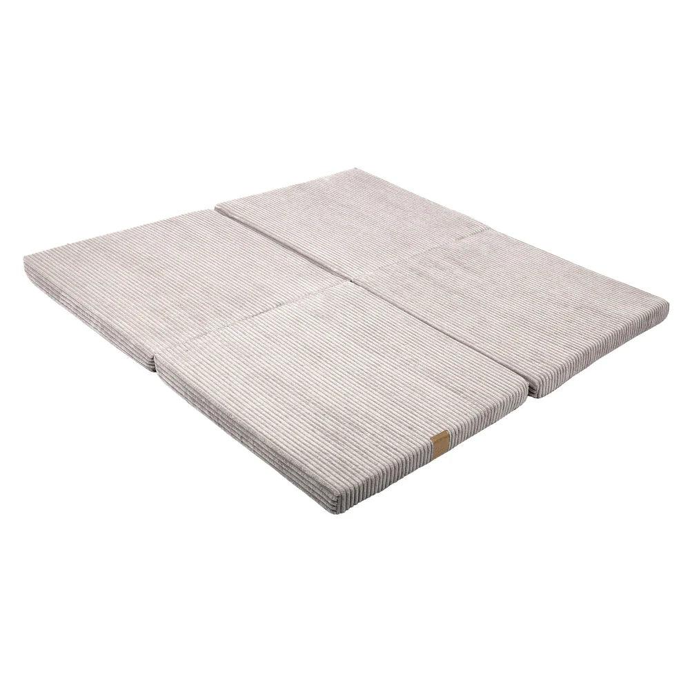 Spielmatte Eckig Cord Beige - Kletterling – einfach Kind sein