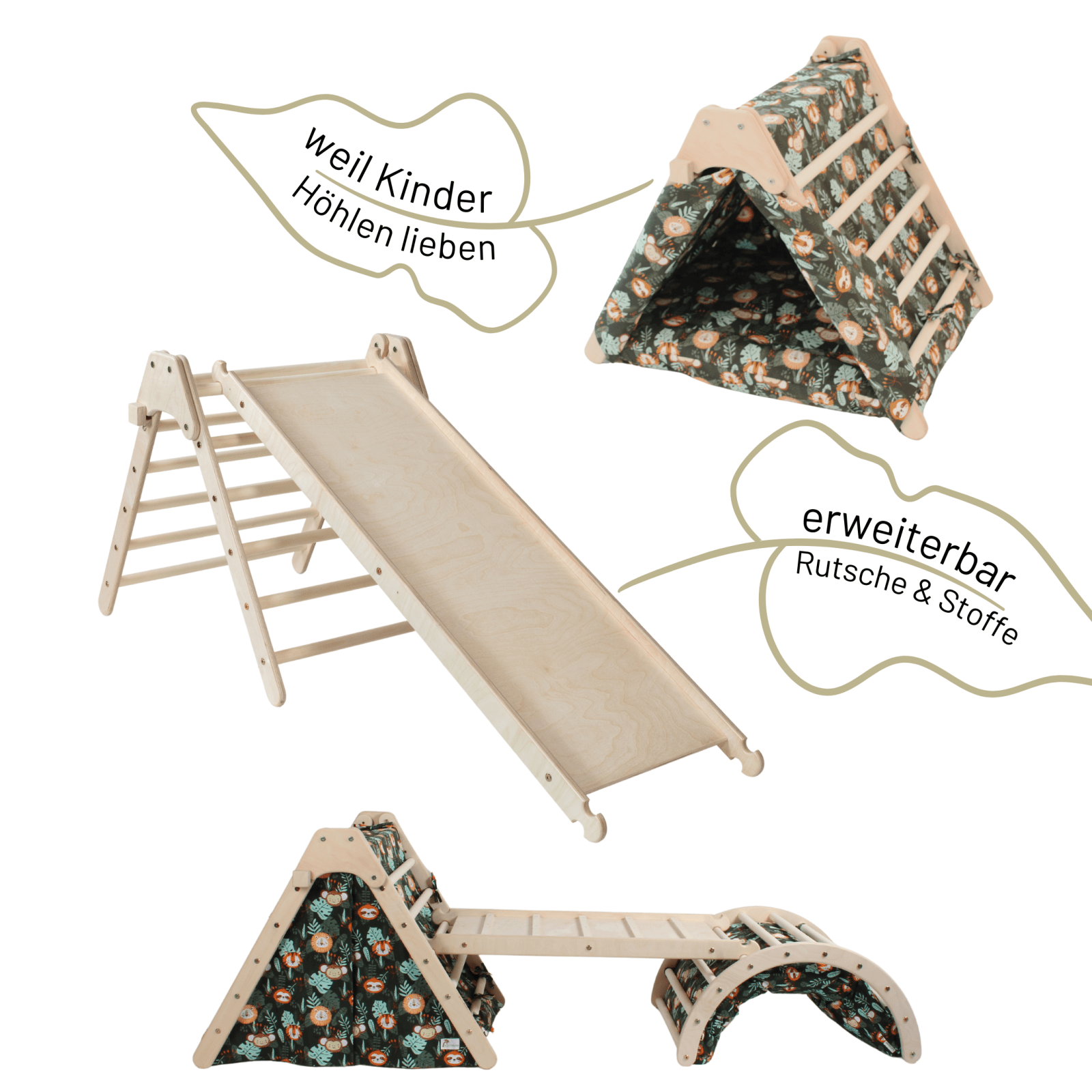 klappbares Kletterdreieck KOALA | 65 cm | 1 Teil | verstaubar - Kletterling – einfach Kind sein