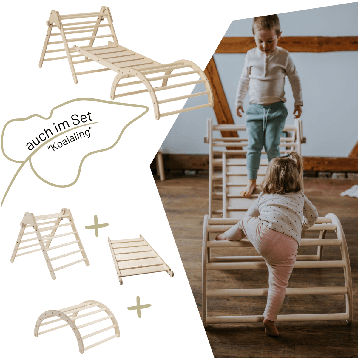 klappbares Kletterdreieck KOALA | 65 cm | 1 Teil | verstaubar - Kletterling – einfach Kind sein