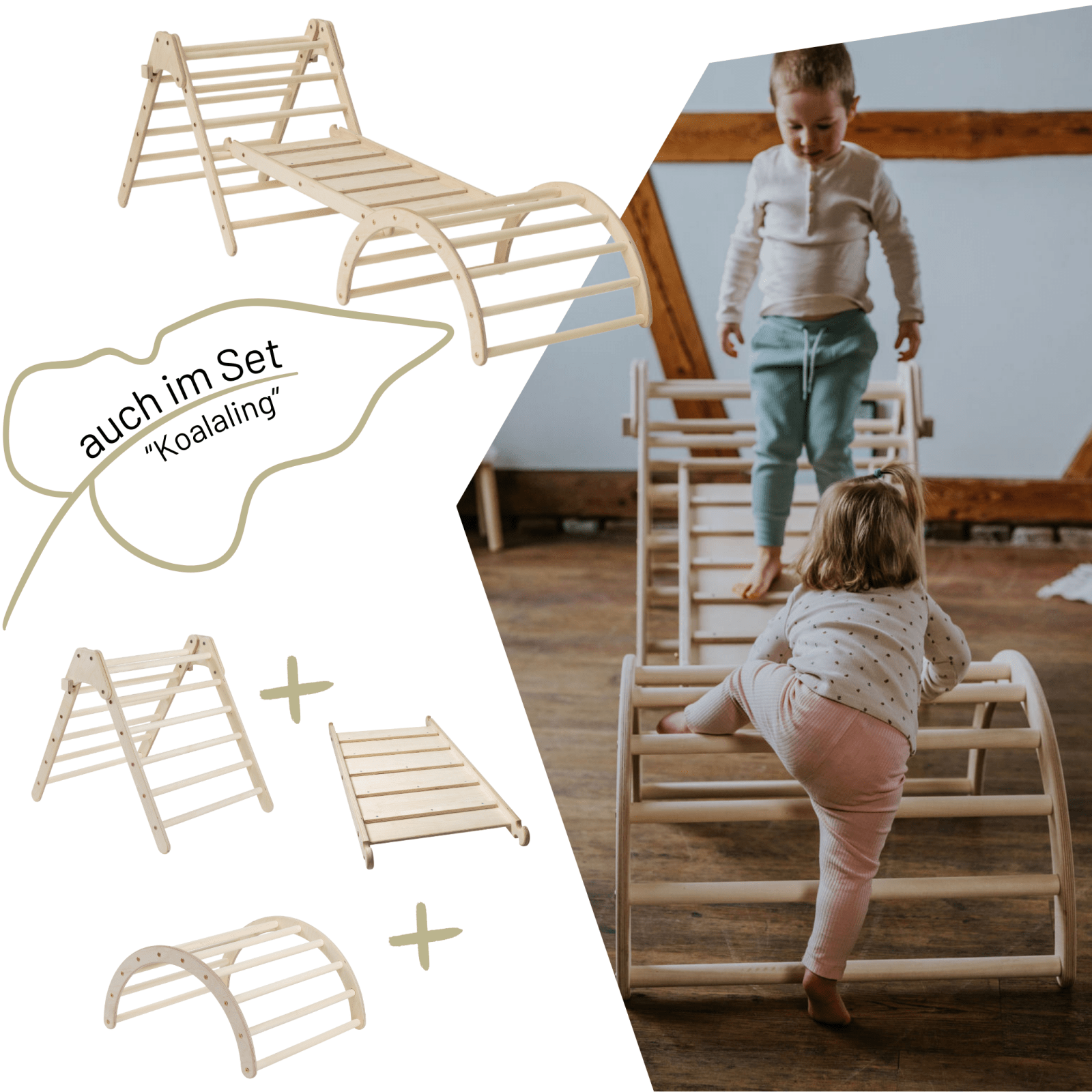 klappbares Kletterdreieck KOALA | 65 cm | 1 Teil | verstaubar - Kletterling – einfach Kind sein