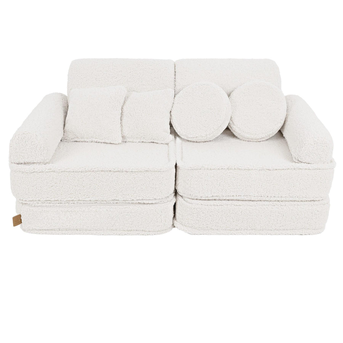 MeowBaby Spielsofa Mini Plus Teddy - Creme - Kletterling – einfach Kind sein