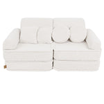 MeowBaby Spielsofa Mini Plus Teddy - Creme - Kletterling – einfach Kind sein