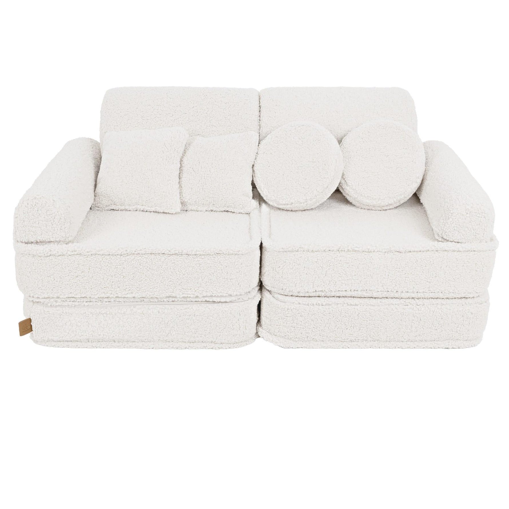MeowBaby Spielsofa Mini Plus Teddy - Creme - Kletterling – einfach Kind sein