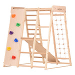 Multifunktionales Indoor Klettergerüst aus Holz – Für Zuhause & Familie – Ansicht 5