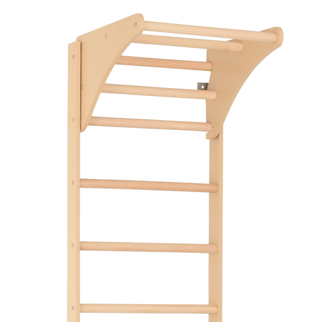 Sprossenwand mit höhenverstellbarem Reck – Kompaktes Indoor-Fitnessgerät die ganze Familie – Ansicht 6