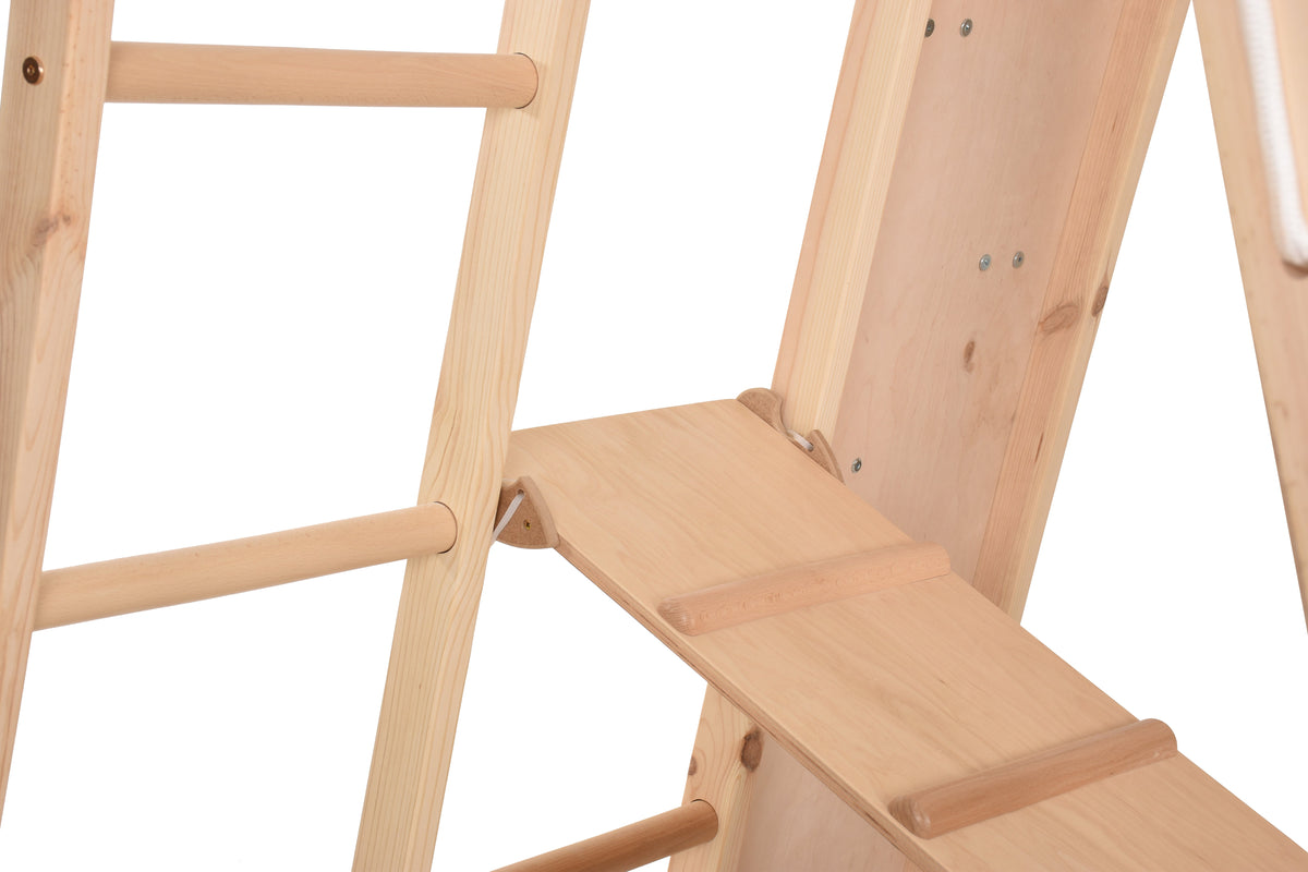 Multifunktionales Indoor Klettergerüst aus Holz – Für Zuhause & Familie – Ansicht 7