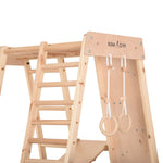 Multifunktionales Indoor Klettergerüst aus Holz – Für Zuhause & Familie – Ansicht 8