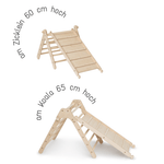 Rutsche UP Hühnerleiter 2 in 1 | 100cm | unbehandelt - Kletterling – einfach Kind sein