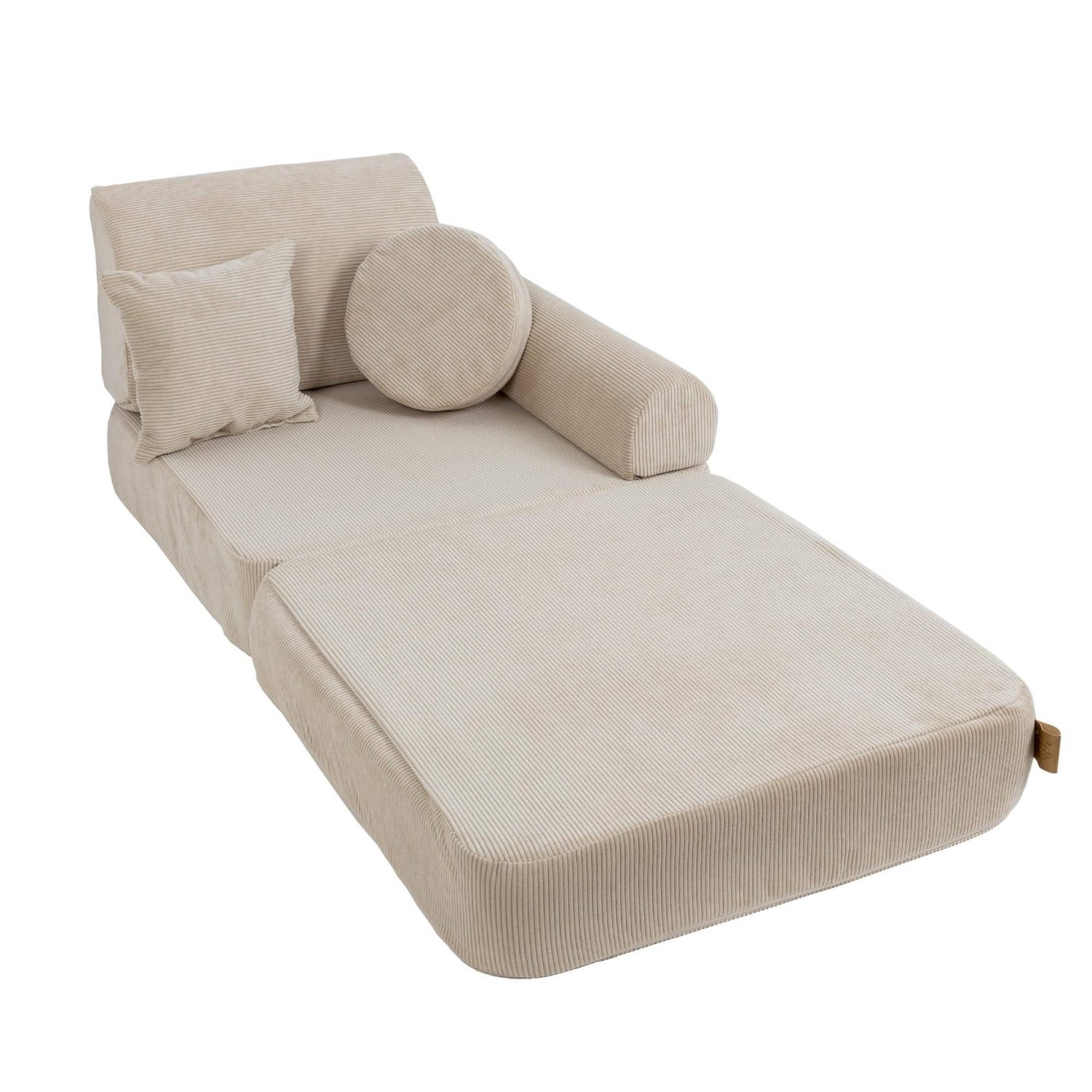 MeowBaby Spielsofa Mini Plus Cord Premium - beige - Kletterling – einfach Kind sein