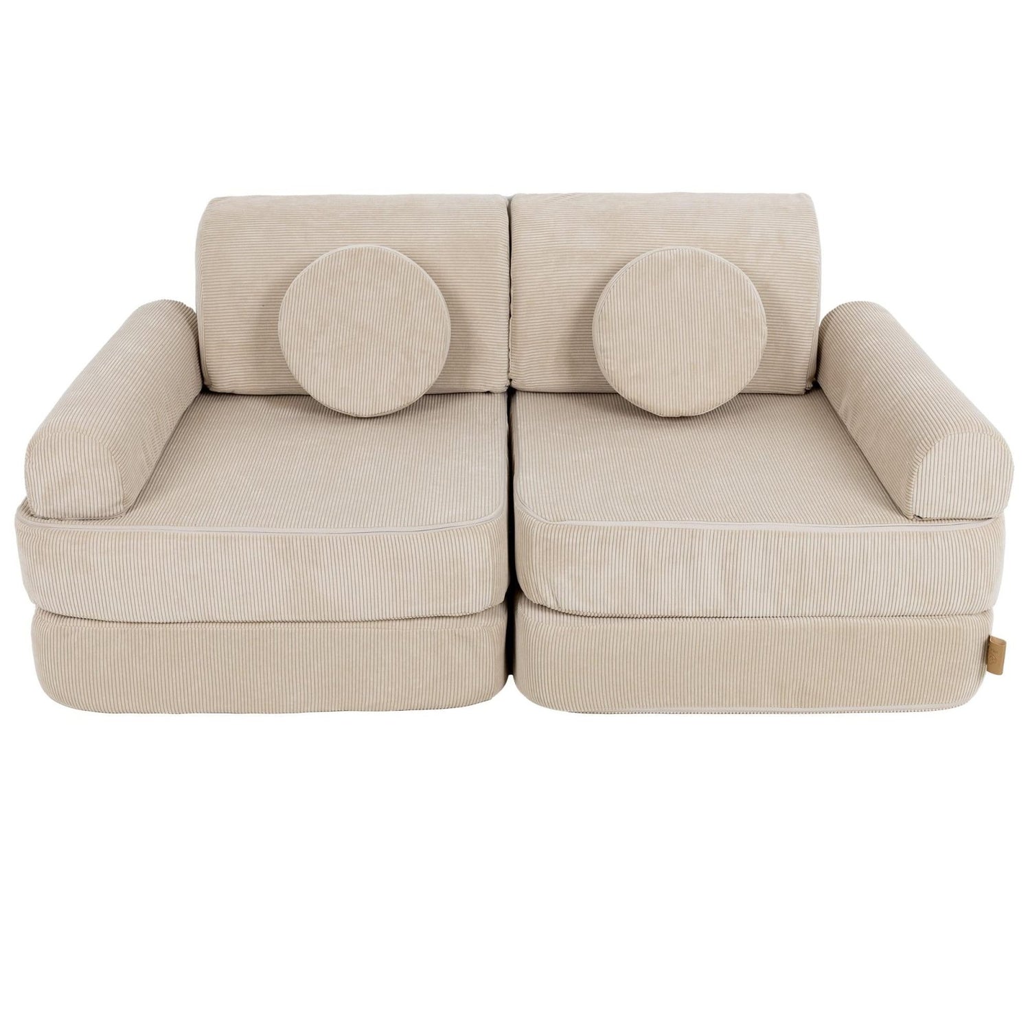 MeowBaby Spielsofa Mini Plus Cord Premium - beige - Kletterling – einfach Kind sein