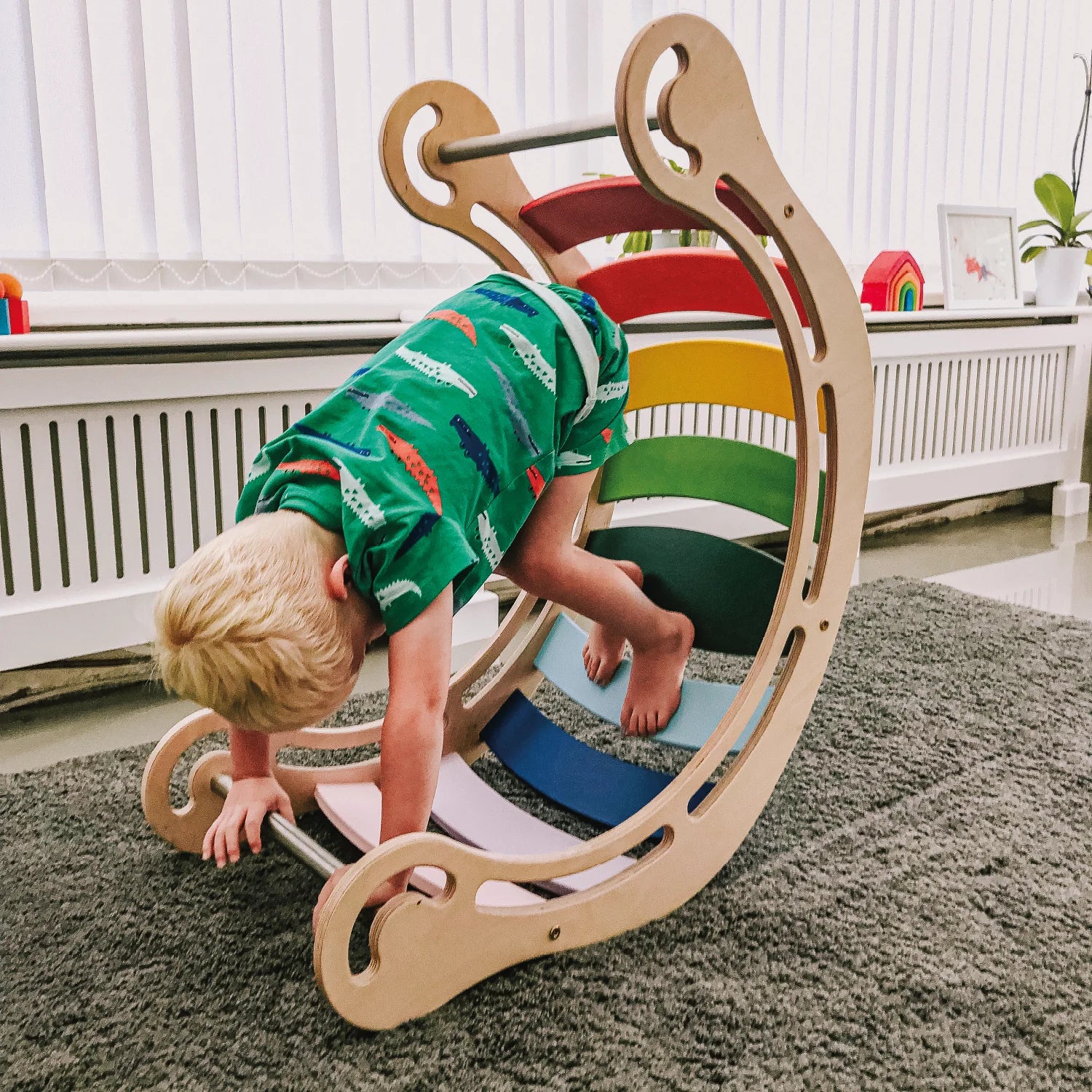 Kletterbogen BEE SMALL | 49 cm hoch | Wippen & Klettern - Kletterling – einfach Kind sein