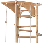 Sprossenwand für Heimtraining mit höhenverstellbarem Reck & beidseitigem Kletterbrett – Indoor Fitnessgerät für die ganze Fa…
