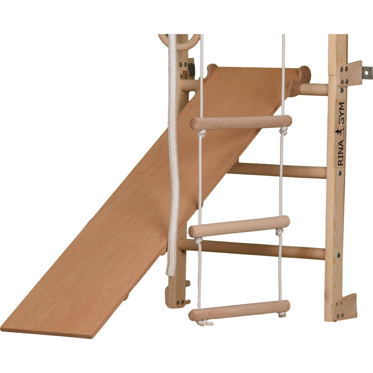 Sprossenwand für Heimtraining mit höhenverstellbarem Reck & beidseitigem Kletterbrett – Indoor Fitnessgerät für die ganze Fa…