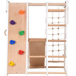 Multifunktionales Indoor Klettergerüst aus Holz – Für Zuhause & Familie – Ansicht 4