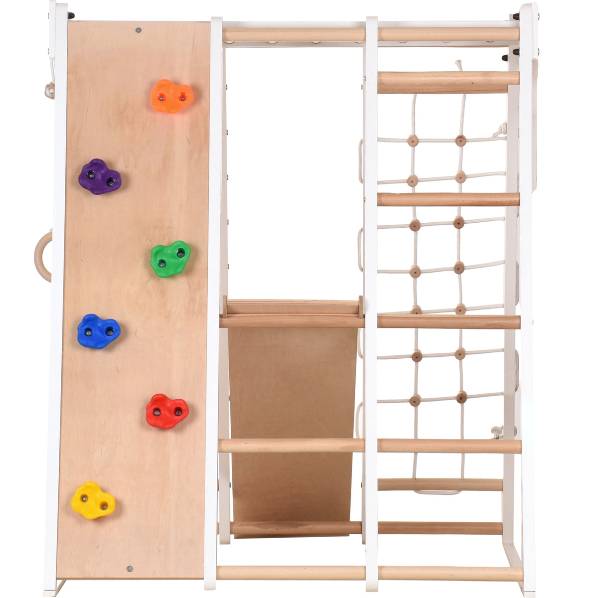 Multifunktionales Indoor Klettergerüst aus Holz – Für Zuhause & Familie – Ansicht 4