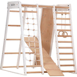 Multifunktionales Indoor Klettergerüst aus Holz – Für Zuhause & Familie – Ansicht 5