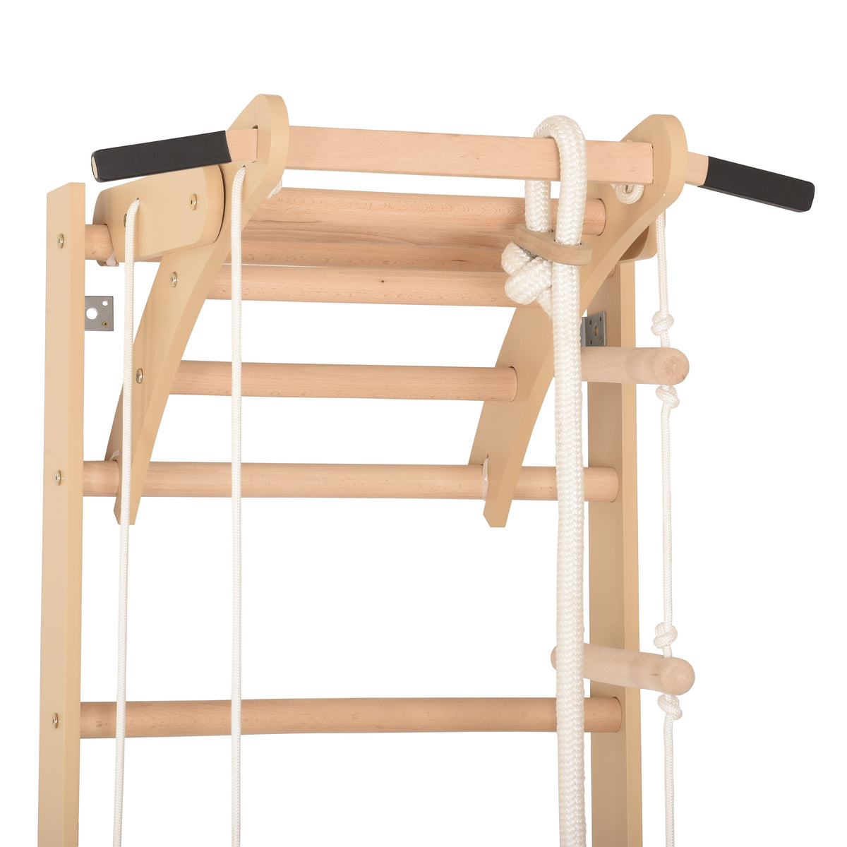 Sprossenwand für Heimtraining mit zweiseitiger Kletterrampe und höhenverstellbarem Reck – Indoor Fitnessgerät für die ganze…
