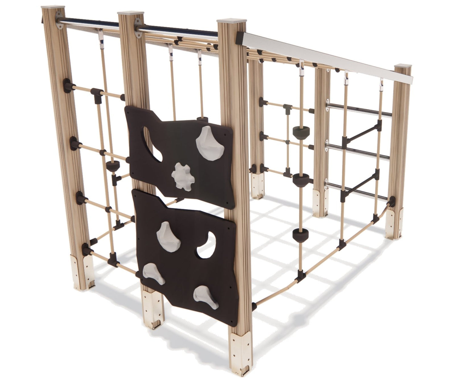 Klettergerüst SPIELPLATZ 707 | Sicheres und widerstandsfähiges Outdoor - Spielgerät für Kindertageseinrichtungen (bis 14 Jahre geeignet) - Kletterling – einfach Kind sein