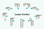Sprossenwand LOOPO COMBO 9in1 – Übersicht der Aufbauvarianten